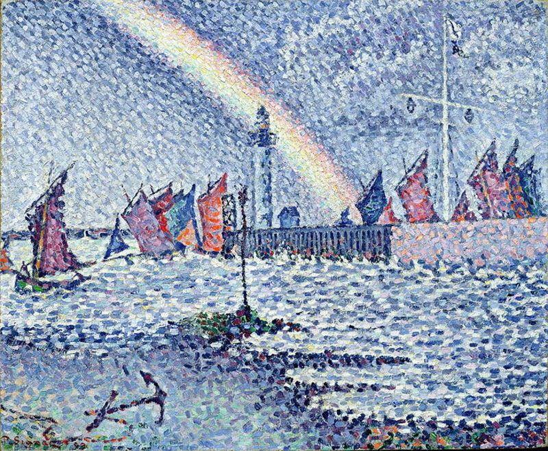 Paul Signac Entrance to the Port of Honfleur oil painting image